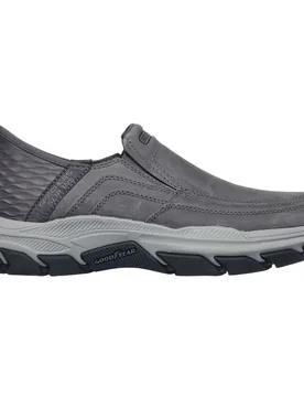 Respected - Elgin Herren Slipper, grau, Größe 43 43 - Skechers - FashionsVida