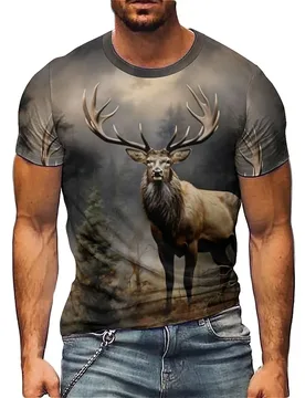 Summer Beach Bold Print Men's 3D Printed Short-Sleeve T-Shirt - Shirt Style, Men's Top - Aliexpress - FashionsVida