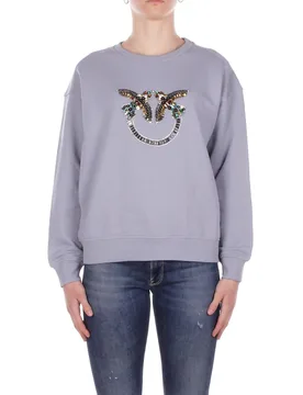 Donna felpa 100534a33g e87 nelly maglia felpa ricamo polvere - PINKO - FashionsVida