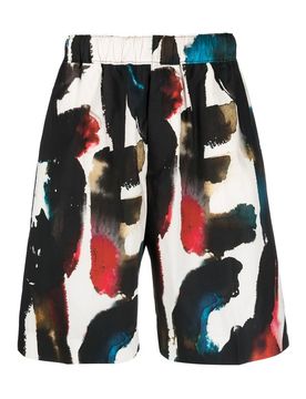 Pantaloncini con logo all over