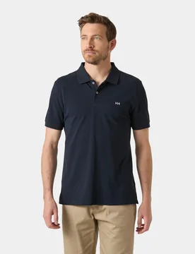 Men's Elba Fitted Polo Navy S - Navy Blue - Male - Helly Hansen - FashionsVida