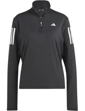OWN THE RUN 1/2 ZIP LONGSLEEVE Damen Schwarz XS - Adidas - FashionsVida