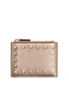Portamonete in pelle Rockstud