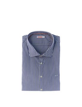 SUN68 Camicia a righe BLU XL