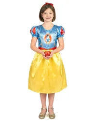 Schneewittchen Basic Kostüm für Mädchen Blau-Gelb - female