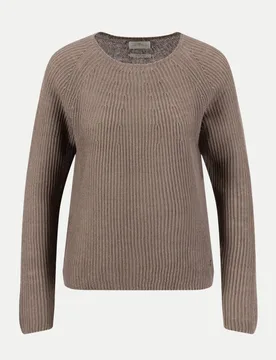Strickpullover aus Leinen Braun XL - Fynch-Hatton - FashionsVida
