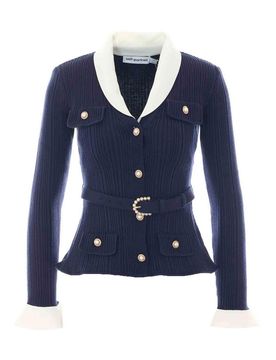 Cardigan in maglia a coste