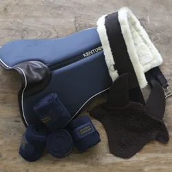 Sattelpad ABSORB marineblau-braun