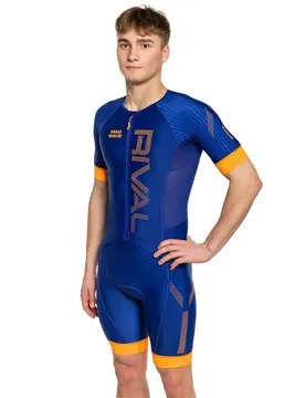 Rival Sty Short Sleeve Trisuit Navy M Men - Mad Wave - FashionsVida