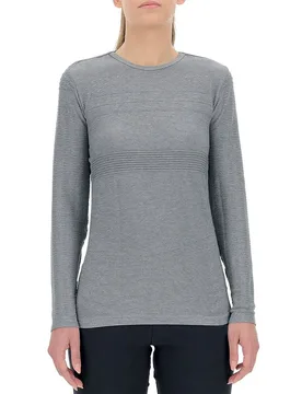 T-shirt à Manches Longues Natural Training Grey Melange XS - Uyn - FashionsVida