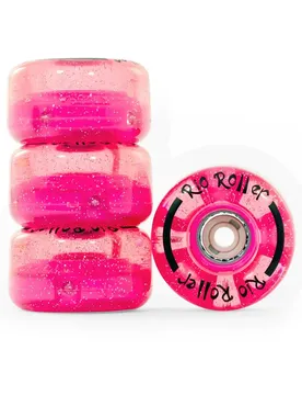 Roller Roue Light Up 4 Units Pink Glitter S unisex