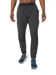 Pantaloni da running invernali da uomo nero XL