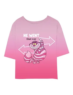 Disney T-Shirt - We Went That Way - S bis XXL - für Damen - Größe XXL - multicolor - Lizenzierter Fanartikel - Frauen - female - Alice im Wunderland - FashionsVida