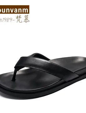 Men’s Flip-flops Genuine Leather Summer Sandals Men Trendy Non-slip Casual Shoes Beach Stylish Slippers Outdoor Classics Shoes - Aliexpress - FashionsVida