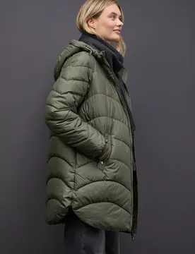 Midi Steppjacke female Grün