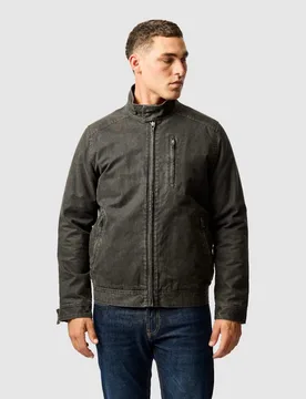 The Jack Canvas Harrington Jacket Dark Brown male - Rodd & Gunn - FashionsVida