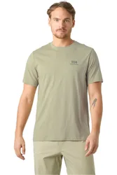 Nord graphic t-shirt camiseta montaña manga corta hombre Amarillo (M)