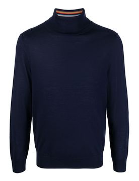 Cardigan in lana con zip a maglia fine