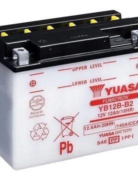 Batteria Moto yb12b-b2 12v/12ah taglia unica - Yuasa - FashionsVida