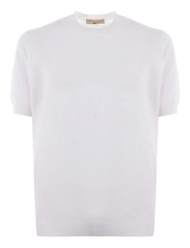 T-shirt latte in filo di cotone