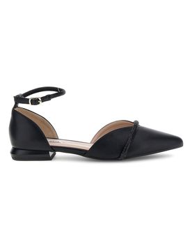 Ballerine nere a punta con cinturino Burani 51098C840 36