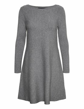 VERO MODA Vestido gris moteado