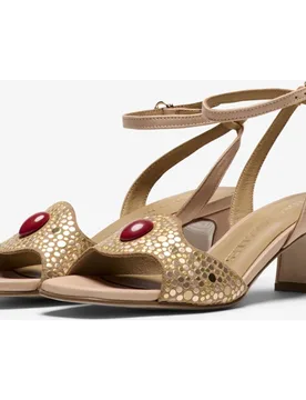 Sandalias de tacón de mujer con adorno piedra - Pedro Miralles - FashionsVida