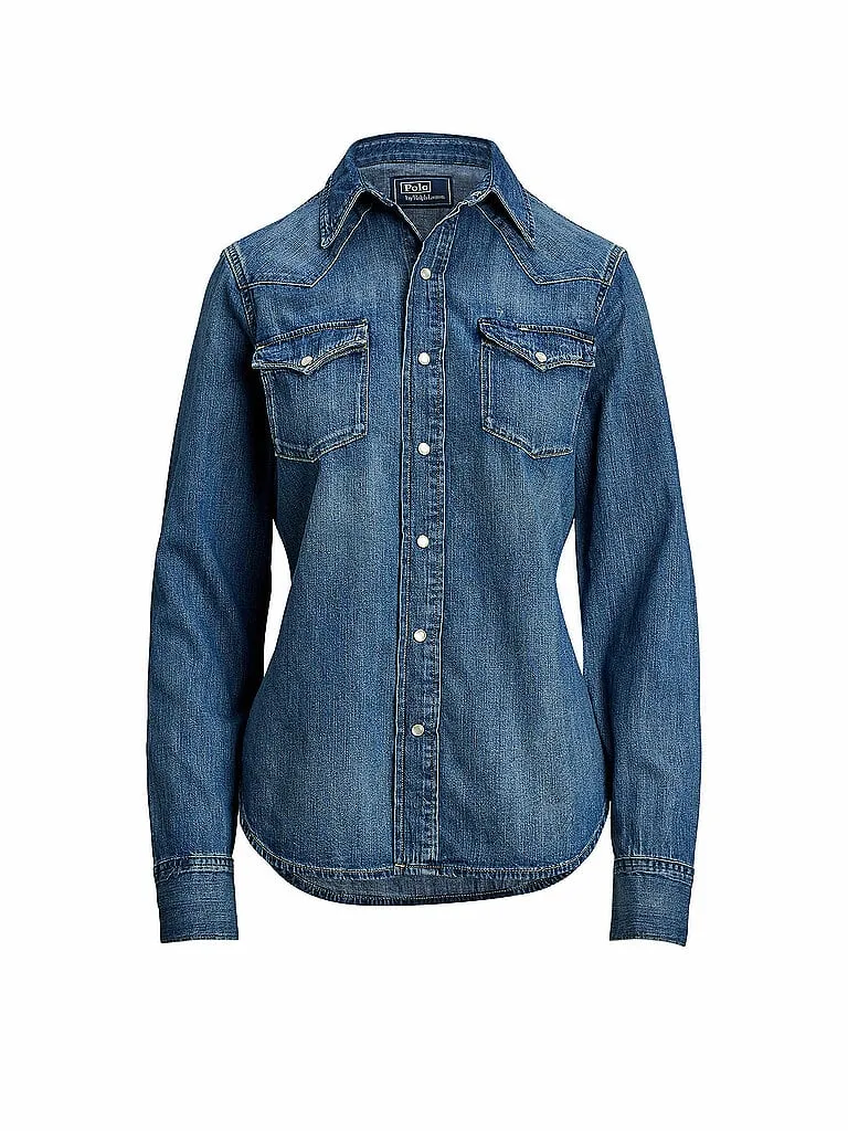 POLO Jeansbluse blau S damen - Ralph Lauren - FashionsVida