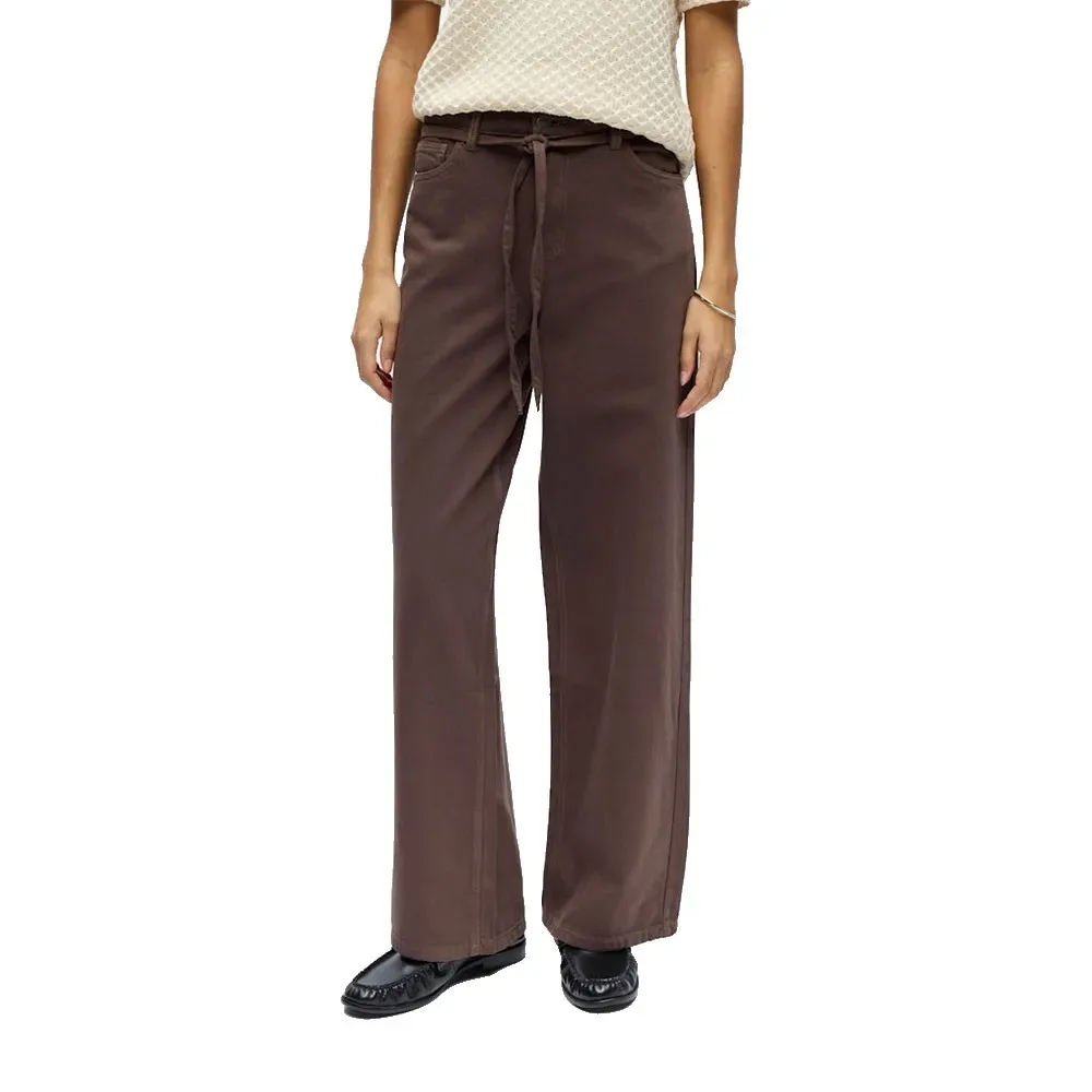 Jeans Rosie Wide Fit Seal Brown S - Object - FashionsVida