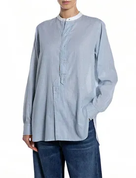 Chemise à Manches Longues W2372 .000.52872 Light Blue / White L