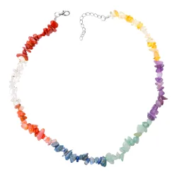 Chakra-Halskette mehrfarbig