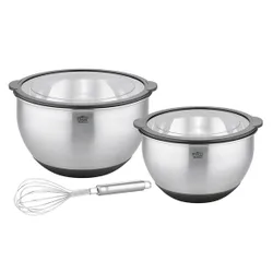 Schüssel-Set „Primo“ 5-tlg. mit Deckeln & Schneebesen