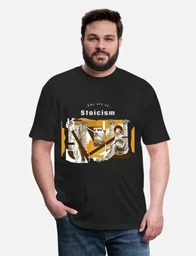 The Art Of Stoicism Gift t shirt foGreek philosophy Stoic Philosopher Graphic clothes 100% cotton printed tee All size Tops S-6X - Aliexpress - FashionsVida