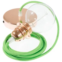 Cables Lampe Suspendue Pendel Pour Abat-jour Rm18 1 M Green Lime / Copper One Size