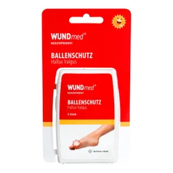 Ballenschutz Hallux valgus, 3 Stück rot