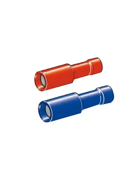 Female Cylindrical Insulated End Cap 0.25-1 Mm 100 Units Blue / Red One Size unisex - Oem Marine - FashionsVida