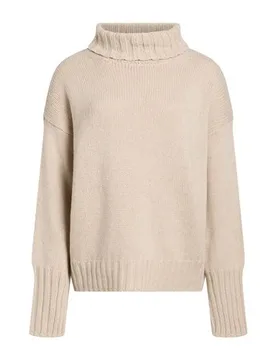Rollkragenpullover Damen Beige 32,34,36,38,40 Damen - ARAGONA - FashionsVida
