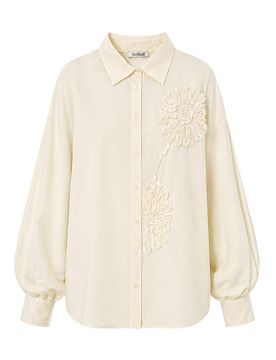 Camicia bianca antonia con bottoni frontali