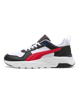 Sneakers bianche nere e rosse in mesh Trinity 2 LT 42