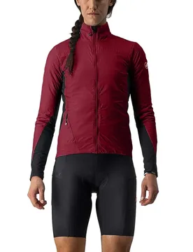 Giacca Unlimited Puffy Gore-tex® Bordeaux / Black / Brilliant Pink - Castelli - FashionsVida