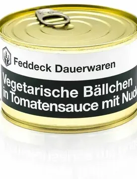 Fertiggericht Dose Vegetarische Bällchen mit Nudeln 400 g Default Title adult - Feddeck Dauerwaren - FashionsVida