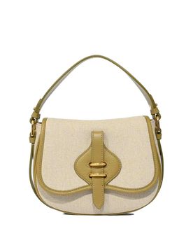 Borsa Mavery Small In Lino E Pelle