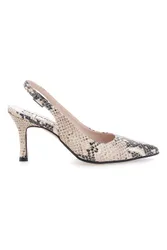 Décolleté slingback pitonata Made in Italy 5173 37