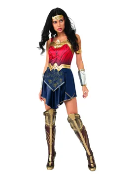 Wonder Woman-Damenkostüm DC blau-rot-gold - female - RUBIES FRANCE - FashionsVida