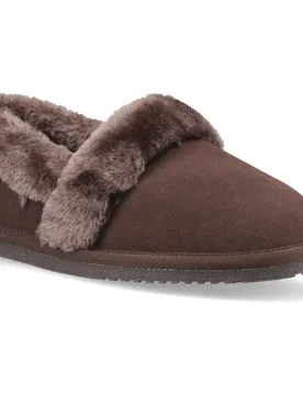 Ariel Suede Womens Chocolate Slippers - Size Uk 4 - Hush puppies - FashionsVida