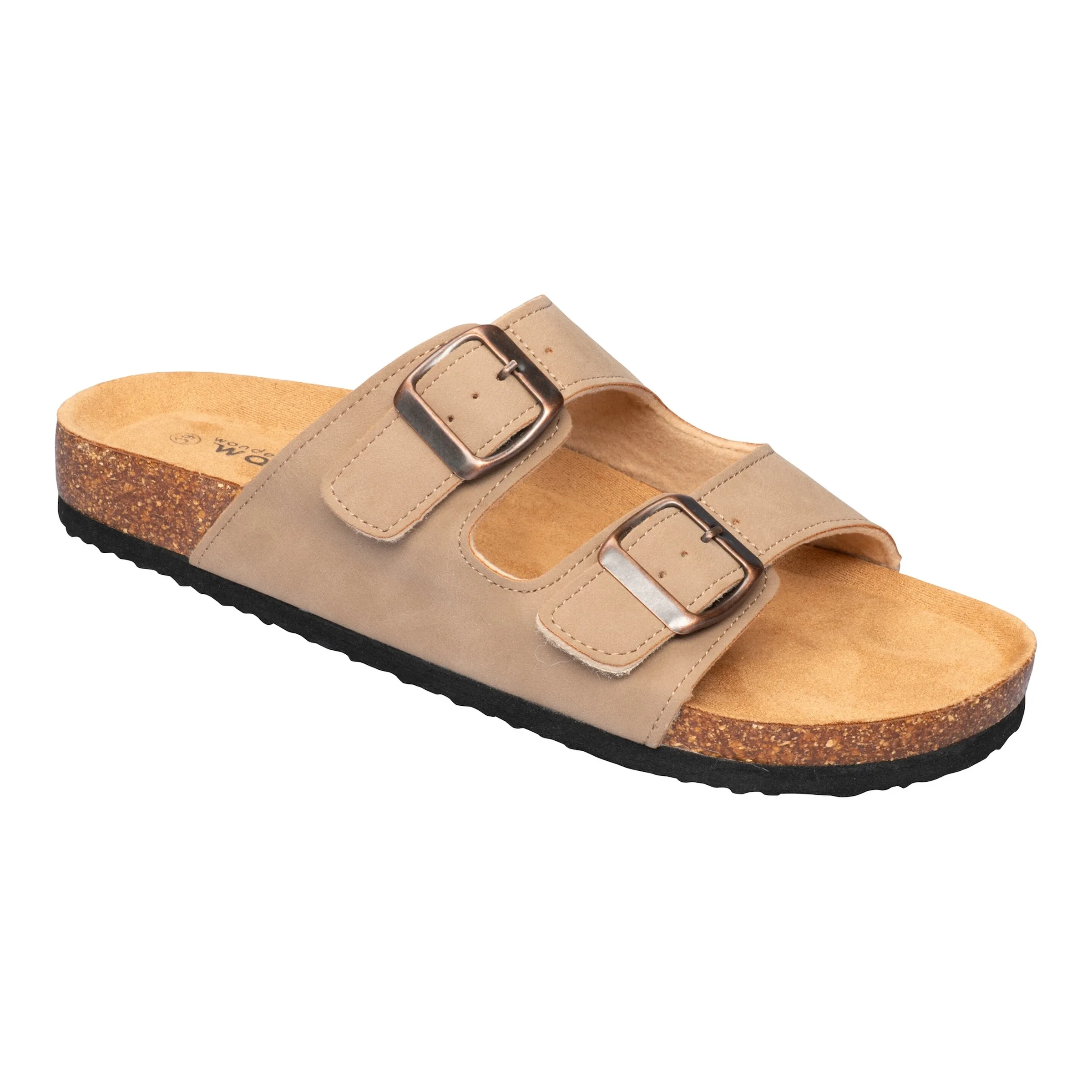 Bequem-Klettpantolette "unisex" beige 43 Damen - wonderwalk - FashionsVida