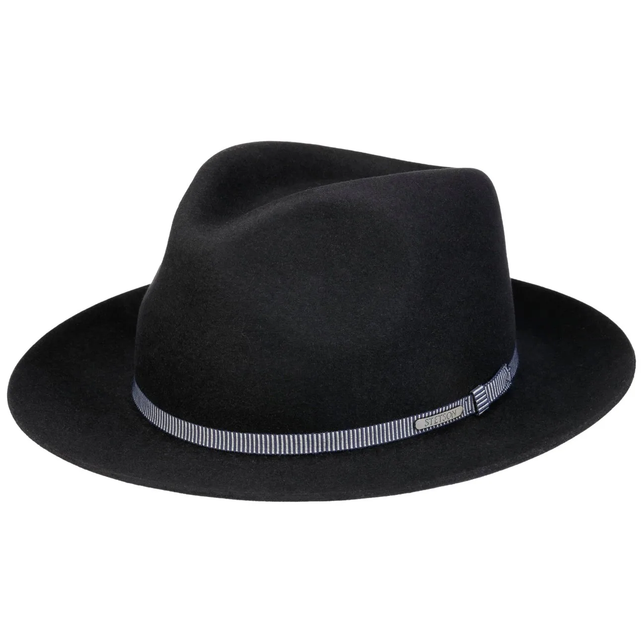 Garrison Fur Felt Hat by - navy - Size: 58 cm - Stetson - FashionsVida