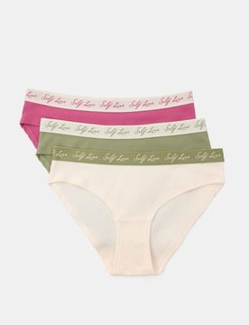Slip in cotone, confezione da 3 - multicolor