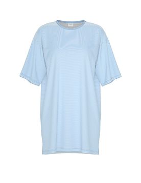 Nachthemd - Sleepshirt SIMPLE STRIPES alice blue hellblau 40 damen