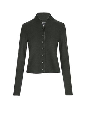 Trachtenstrickjacke BRUNA dunkelgrün L damen